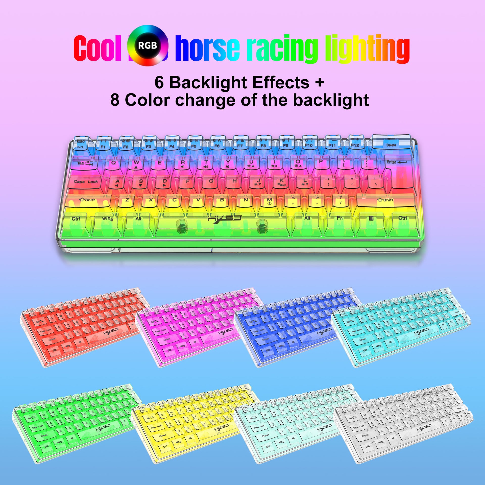 Fully Transparent Gaming Keyboard